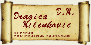 Dragica Milenković vizit kartica